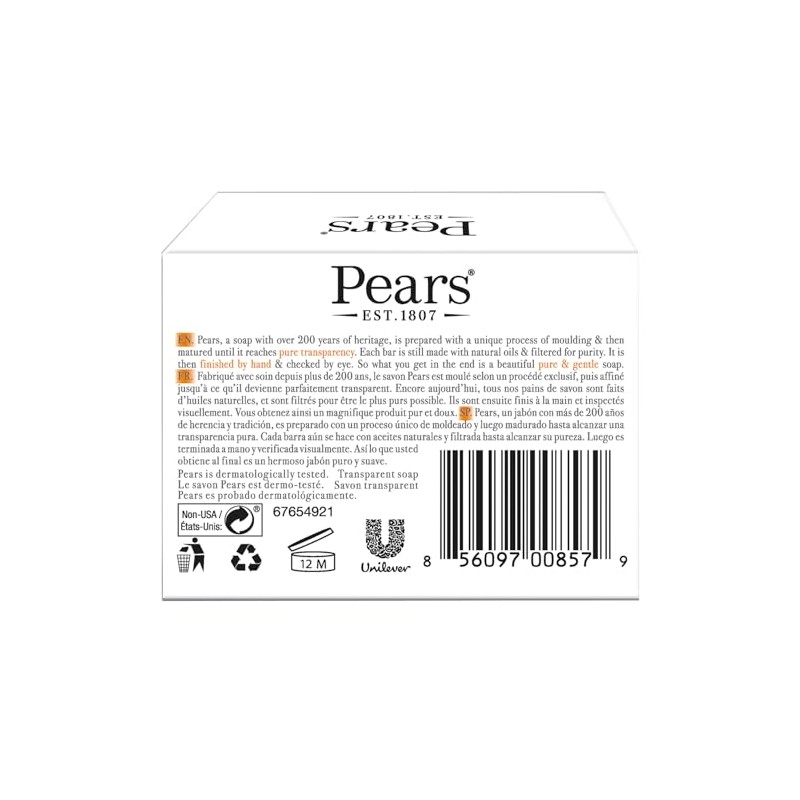 Pears Set De Regalo De Jabón, Lata Vintage Con 2
