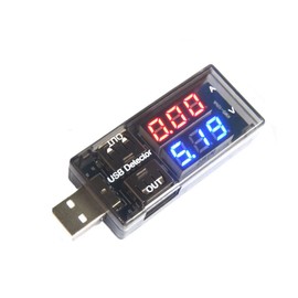 USB Voltage Current Meter, Dual Display USB Voltage Current Meter, USB Voltage Tester for Tablet Computer Mobile Power Supplies