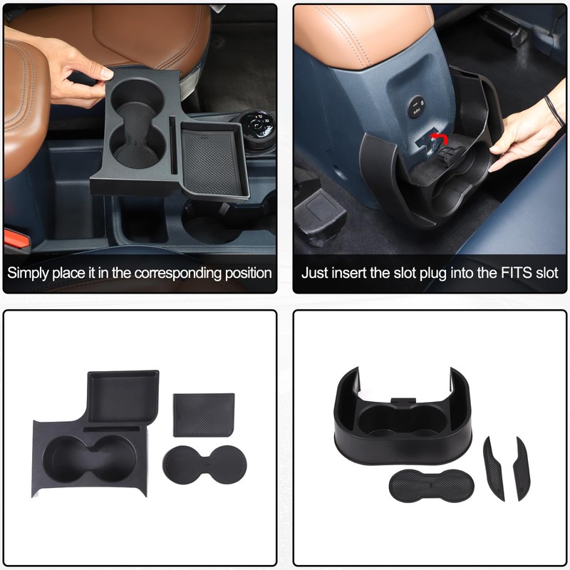 Aunginsy Center Console Cup Holder Kit Compatible with Ford Maverick