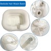 Inflatable Shampoo Basin - Wash Head Tub, Bedside Overhead Shower
