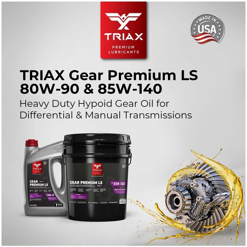 TRIAX Gear Premium LS 80W-90, GL-5 Limited Slip Ready (1