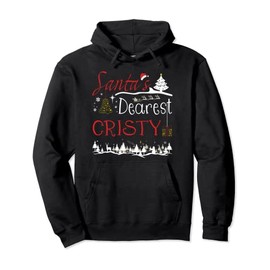 Cristy Xmas Cute Christmas Name Pullover Hoodie