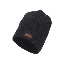 Sterntaler Boys' Slouch Beanie Melange Hat, black