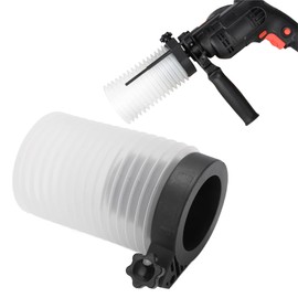 Yuecoom Hole Saw Drill Dust Collector, Electric Drill Dust Extraction Cup, Silicone Hammer Cover Drill Bit Impact Hammer Dust Collector Hood Large Capacity Electric Hammer Cover for Drilling