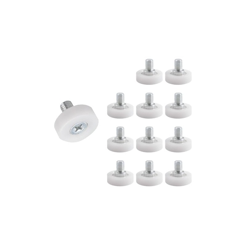 YiiSeeJo 12 Pcs 3/4 Inch Drawer Rollers, Drawer Slide Roller