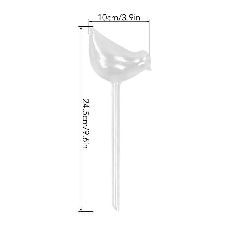 6Pcs Bird Shaped Plant Waterer Automatic Glass Bird Shape Design