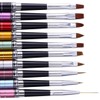 HappyHome Nail Brushes Set of 10 Round Extra Fine Liners