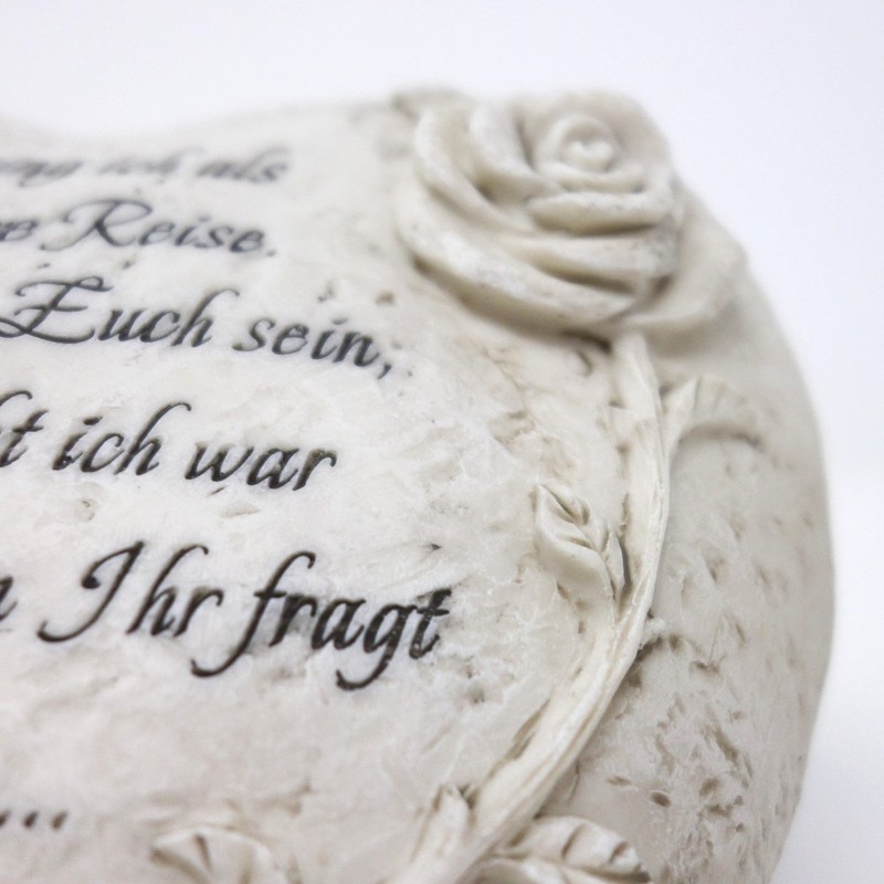 Trauer-Shop Grave ornament heart star children. Still und leise ging