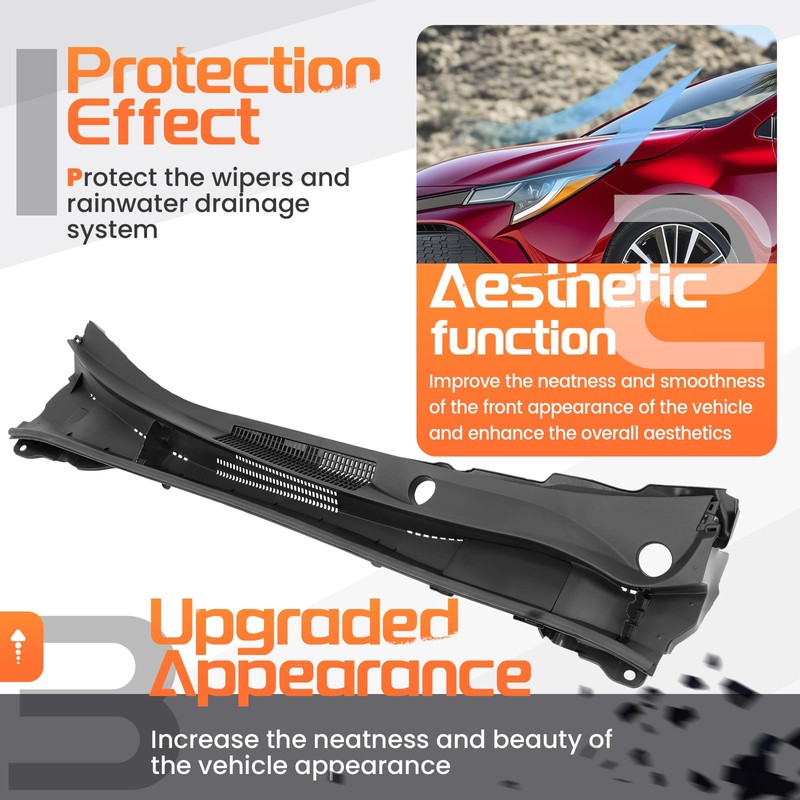 JMTAAT Windshield Wiper Cowl Panel Compatible with 2019-2023 Toyota Corolla