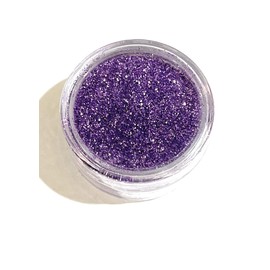 AD 14. Diamantina Comestible TRIO: PLATA/LILA/FIUSHA 24gr (3 piezas de 8gr c/u) Brillantina para postres