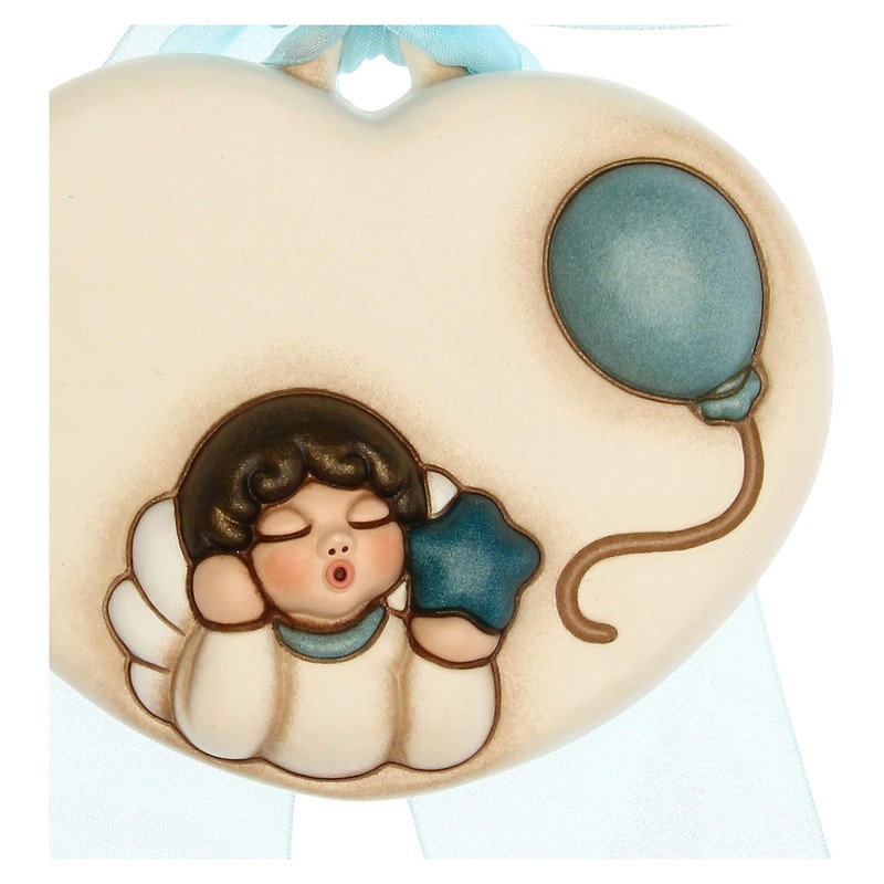 THUN - Customisable Rosette Birth Him in Heart Shape