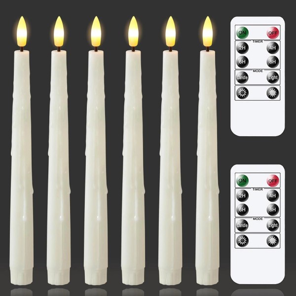 Does not apply Flameless LED Ivory Remote 0.78" X9.6" Taper
