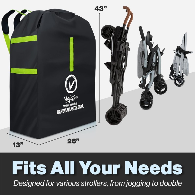 V VOLKGO Stroller Bag for Airplane, Jogger & Single Stroller