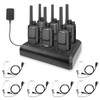 Maycall MC-528 6 Pack Walkie Talkies with Earpiece, Portable FRS