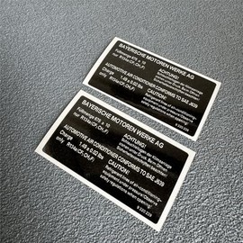 Car Stickers Warning Safe Driving Airbag Fasten Seat Belt Mirror SRS Decal Auto Motor Window Tail Triangle Appliques 2PCS (B 8x4.5cm 2PCS)