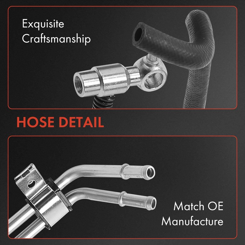 A-Premium Power Steering Pressure & Return Hoses Line Assembly Compatible