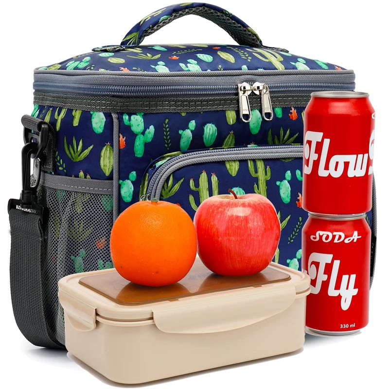 FlowFly Insulated Lunch Bag Adult Lunch Box Large Cooler Tote