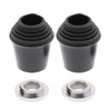 2pcs/set Threaded Bass Drum Spur/Floor Tom Leg Tips Rubber Feet