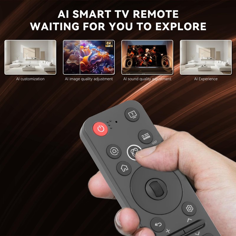 Fourmor Bluetooth Voice Remote MR25GA（AKB76046602） for LG 2019 to 2025