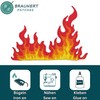 BP BRAUNERT PATCHES - Fire Flames Patch for Iron-On or