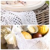sourcing map 2 Pcs 18x12 Inch Handmade Crochet Doilies, Polyester