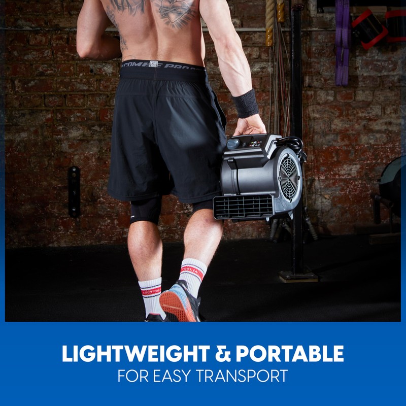 Vacmaster AM201R 3 Speed Floor Fan, 156W 550 CFM Air