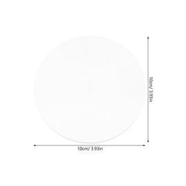 COHEALI 5pcs Transparent Acrylic Round Discs, 100mm Diameter, 3mm Thick, Ideal for DIY Crafts, Office Signs, Coasters, and Tabletop Protection