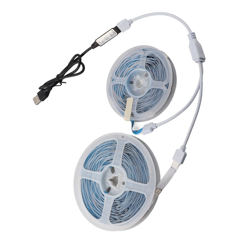 LED RGB Strip Light 5V Button Control Tape Light Color