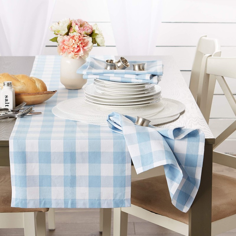 DII Buffalo Check Collection, Juego de servilletas, 20 x 20