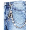 Men's Adjustable Belt Chain - Punk Biker Wallet Chain, Anti-Tangle