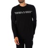 Emporio Armani Men's MEGALOGO Long Pajamas Set, Nero, S
