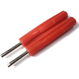 2 x Valve Extractor, Valve Insert Core Tool Extractor Car Tyre Repair Screwdriver Red