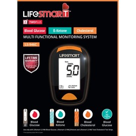 LifeSmart Multi Functional Monitor for Blood Glucose Ketone & Cholesterol
