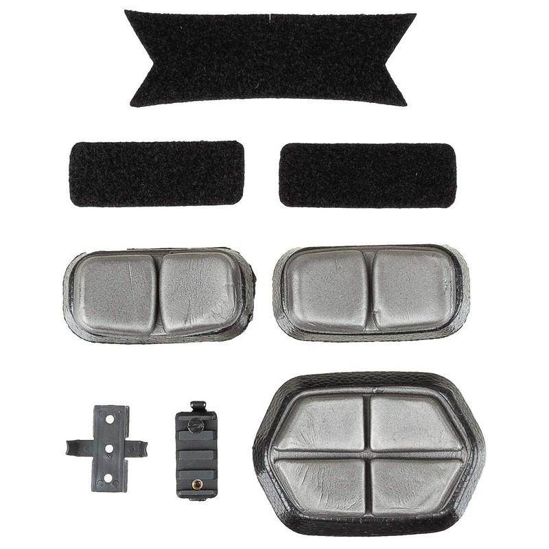 US Helmet Fast Paratrooper Black Rails ABS Plastic