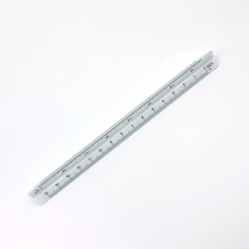 Aurooooa Triangular Scale Ruler Small Scale Ruler 15cm High Precision