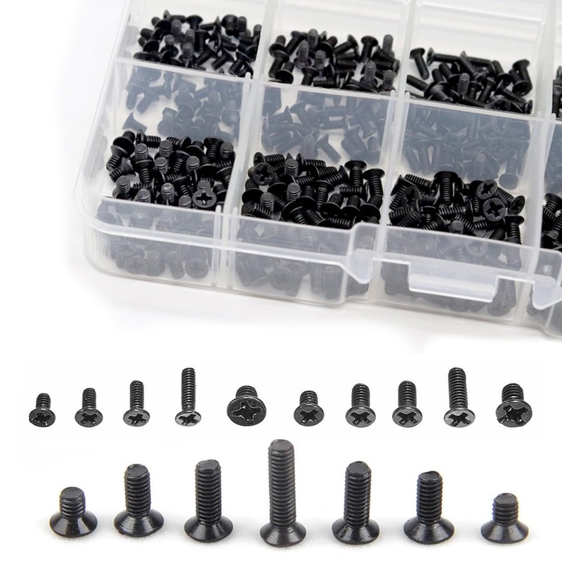 Universal Laptop Screw Kit - 500pcs M2 & M2.5 Screws