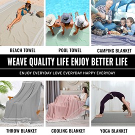 Large Camping Blanket Throw Blanket Car Essentials Lightweight Compact Roadtrip Gadgets Motorhome Rv Accessories Glamping Tent Gear Must Haves Hiker Equipment Hiking Supplies Backpacking Necessities