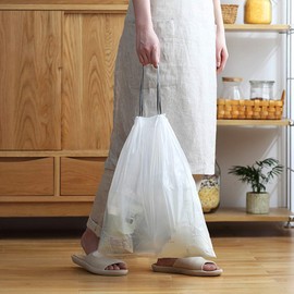 MinniLove Garbage Bags, Handle-type Drawstring, 60 Pieces, Translucent, Large Capacity, Leak Proof, Upgraded, Thick, Durable, Auto Close, Hygienic and Handless, Convenient, Use for Kitchen, Office, Home, Bathroom, Hotel, Etc. (45 x 50 cm (Pack of 60)