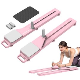 Merach Multi-functional Ab Exercise Board,Split Abdominal Board,Home Pilates Reformer with Knee Mat,Abs Workout Equipment for Abdominal & Core Strength Training - Color: Black 1