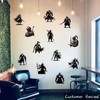 DEIKOKA Removable Knight Wall Sticker Viking Warrior Wall Decals Peel