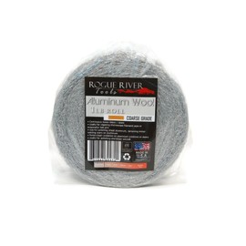 Aluminum Wool (COARSE Grade) - 1lb Roll - by Rogue River Tools. Soft clean and polish! Pure Aluminum