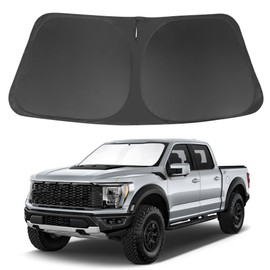 LHFLIVE Windshield Sun Shade Compatible with 2021-2024 2025 Ford F150 F-150 (Lariat, King Ranch, Platinum, XL XLT Limited Raptor) Accessories Sunshade Shield Protector