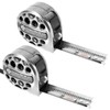 2 PCS/Pack Stainless Steel Tape Measure 25'FT Foot/7.5M Retractable Measuring