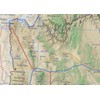 Arizona State Physical Map - 16.5 x 19.5 Inches -