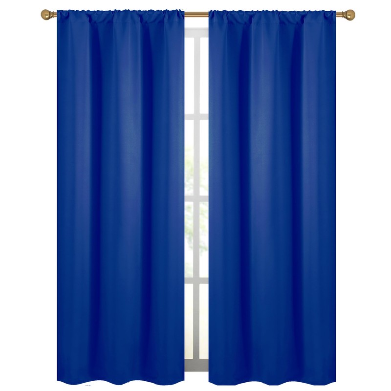 Diraysid Royal Blue Blackout Curtains for Bedroom and Living Room