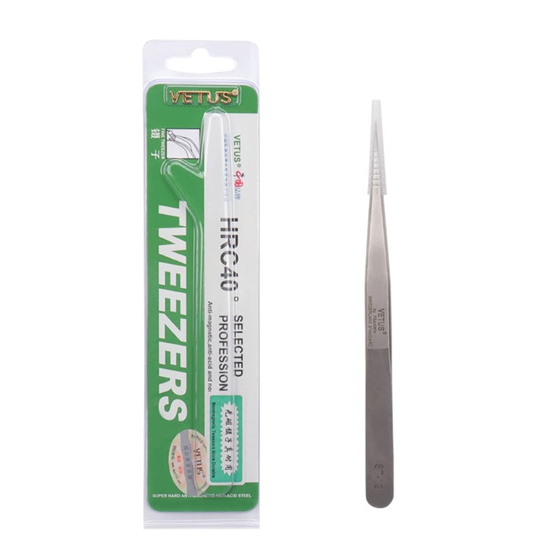 P-Beauty Cosmetic Accessories Vetus Eyelash Tweezers for Eyelash Extension ST-12,