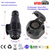 SPARKMOTO 13 Pin Trailer Plug and 13 Pin Trailer Socket,12V