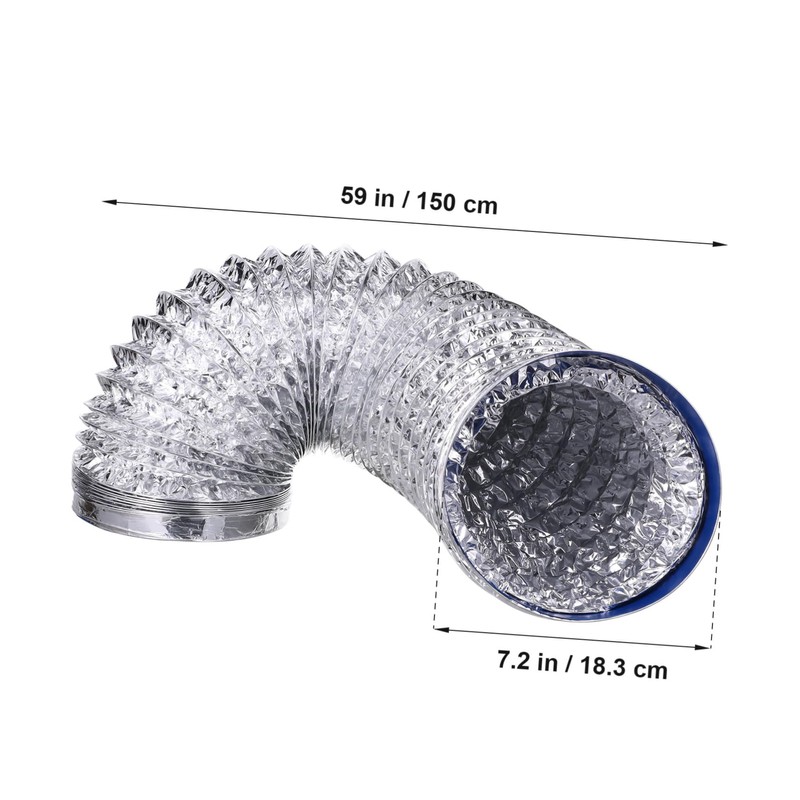 COHEALI 1 PC Flexible Aluminum Foil Duct Hose for HVAC