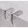 20Pcs Stainless Steel L Brackets - 20mm Right Angle Corner