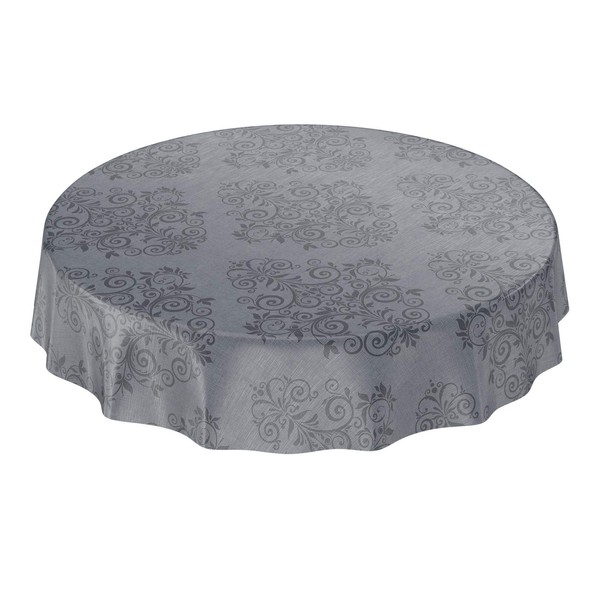 Anro Oilcloth Tablecloth, Oilcloth Wax Tablecloth, Tendril Pattern